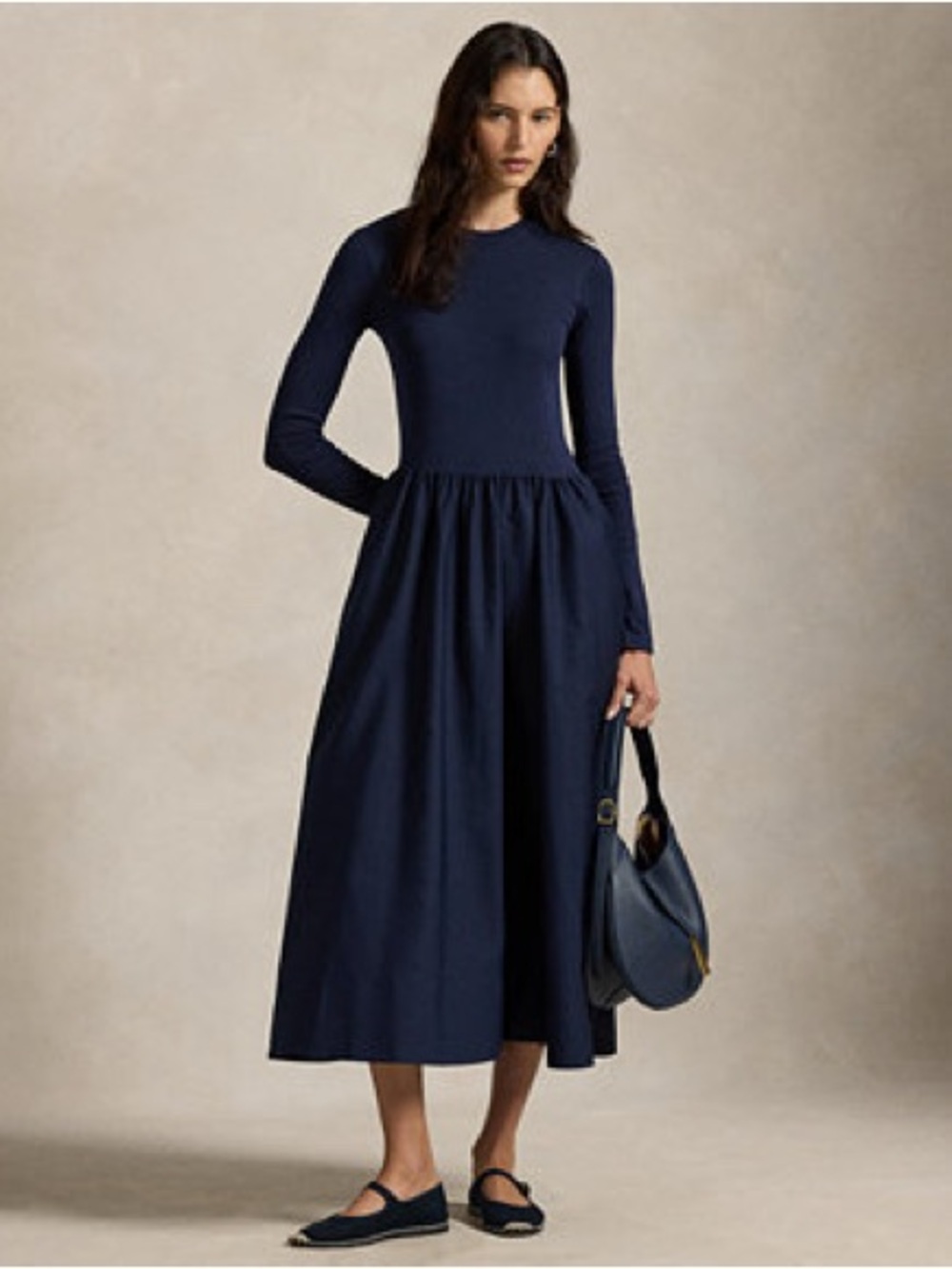 Polo Ralph Lauren Women's Cotton Long-Sleeve Dress XL